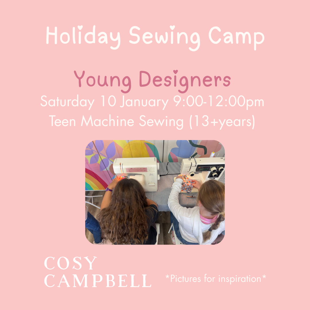 TEEN - Young Designers - Saturday 10 January 9:00-12:00pm