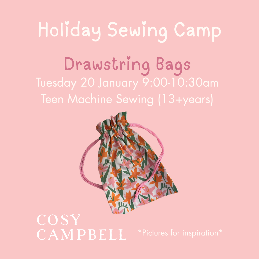 TEEN - Drawstring Bags - Tuesday 20 January 9:00-10:30am