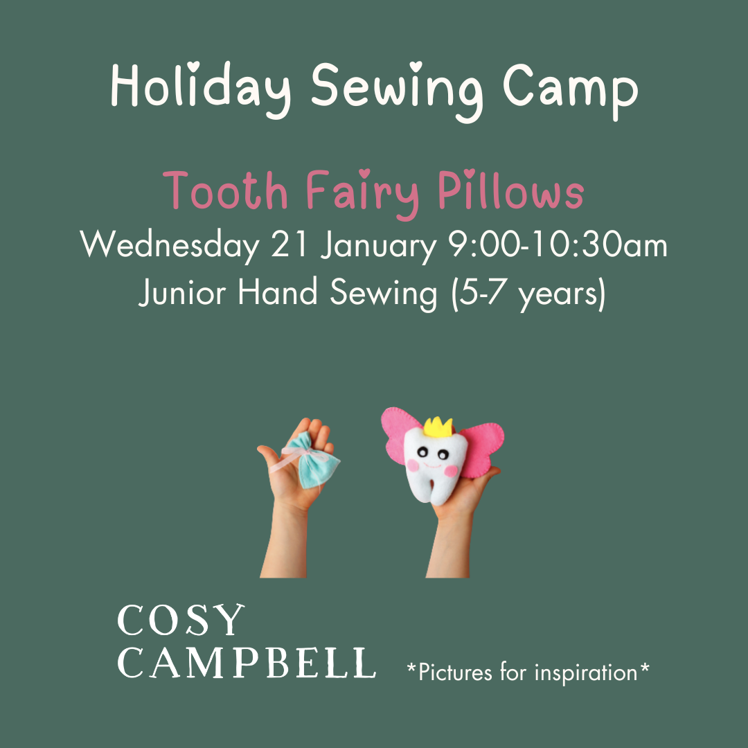 JUNIOR - Tooth Fairy Pillows - Wednesday 21 January 9:00-10:30am