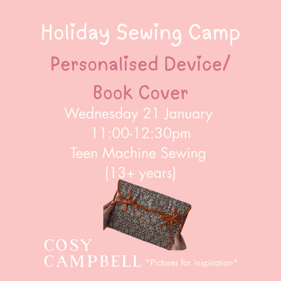 TEEN - Personalised Device/Book Cover - Wednesday 21 January 11:00-12:30pm