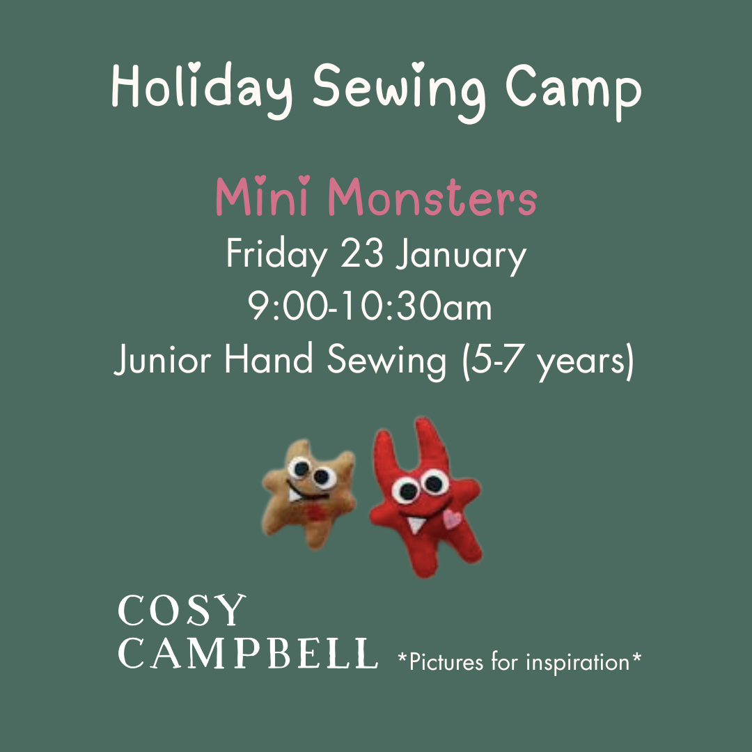 JUNIOR - Mini Monsters - Friday 23 January 9:00-10:30am