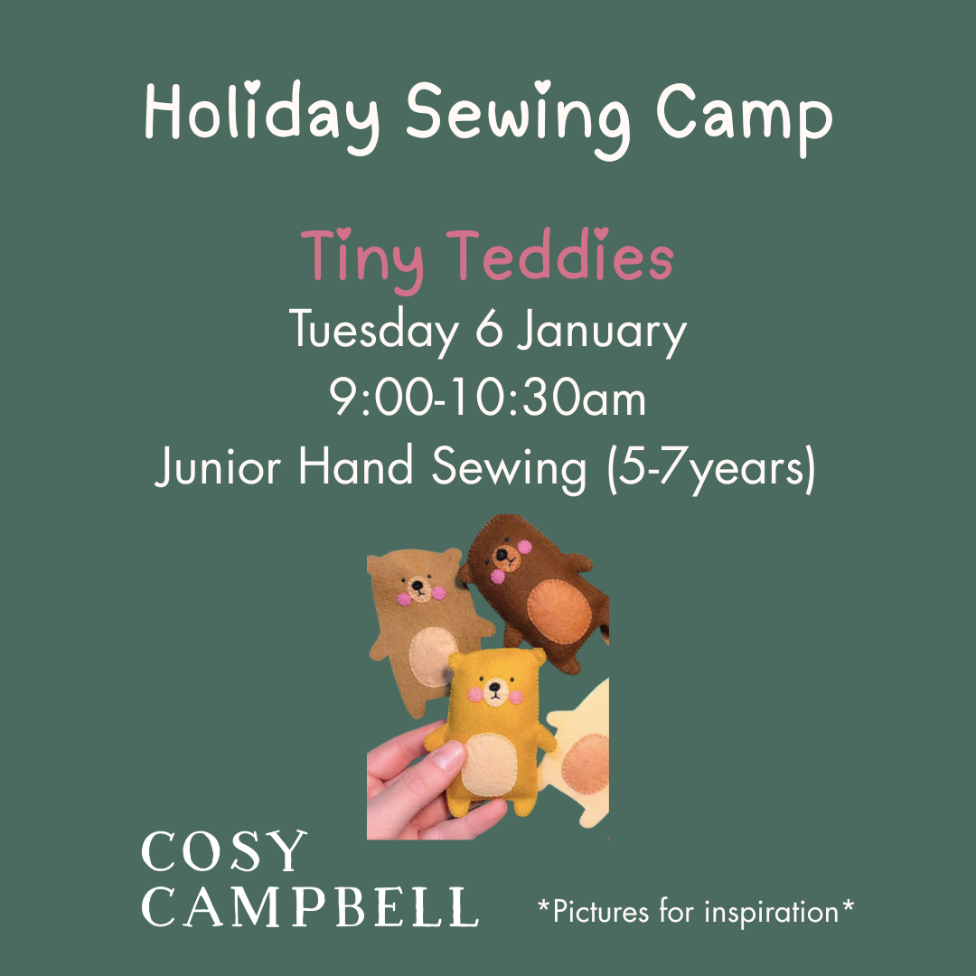 JUNIOR - Tiny Teddies - Tuesday 6 January 9:00-10:30am