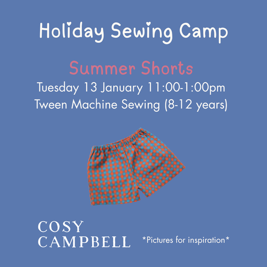TWEEN - Summer Shorts - Tuesday 13 January  11:00-1:00pm