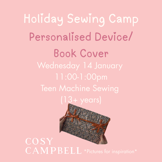 TEEN - Personalised Device/Book Cover - Wednesday 14 January 9:00-10:30am