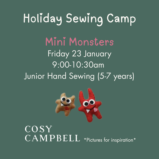JUNIOR - Mini Monsters - Friday 23 January 9:00-10:30am