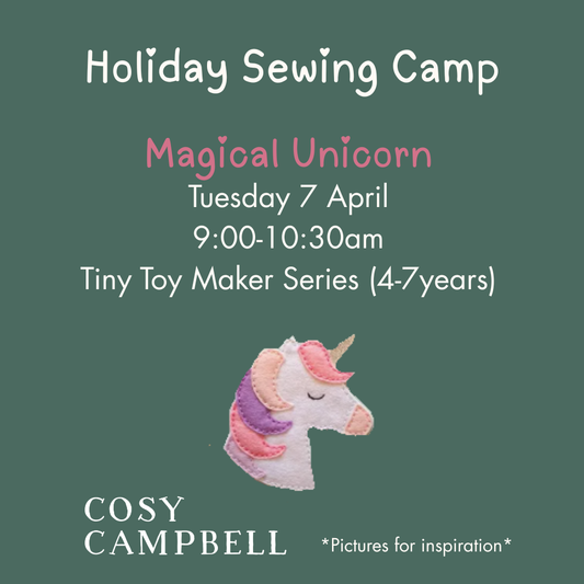 TINY TOY MAKER (4-7yrs) - Magical Unicorn - Tuesday 7 April 9-10:30am)